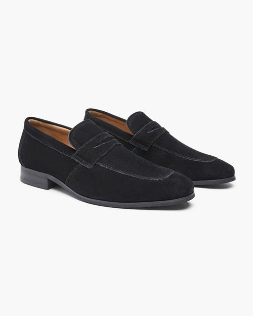 Sapatos Penny de Camurça