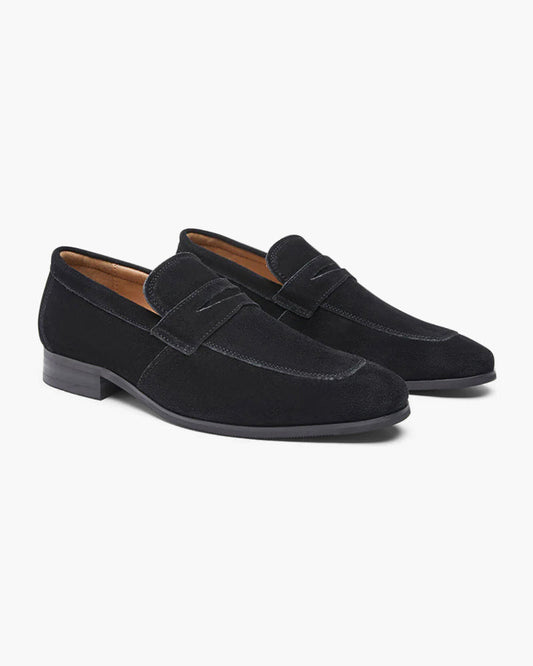 Sapatos Penny de Camurça