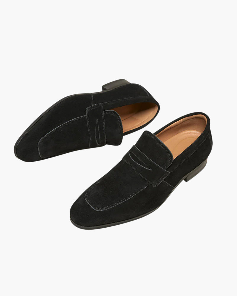 Sapatos Penny de Camurça