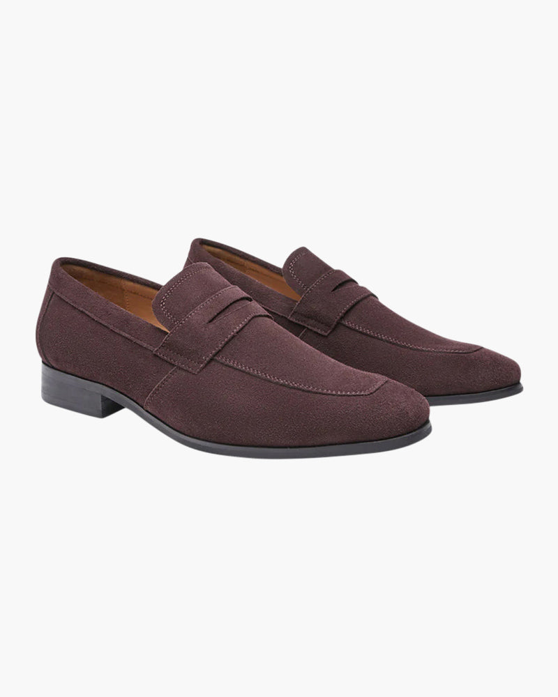 Sapatos Penny de Camurça