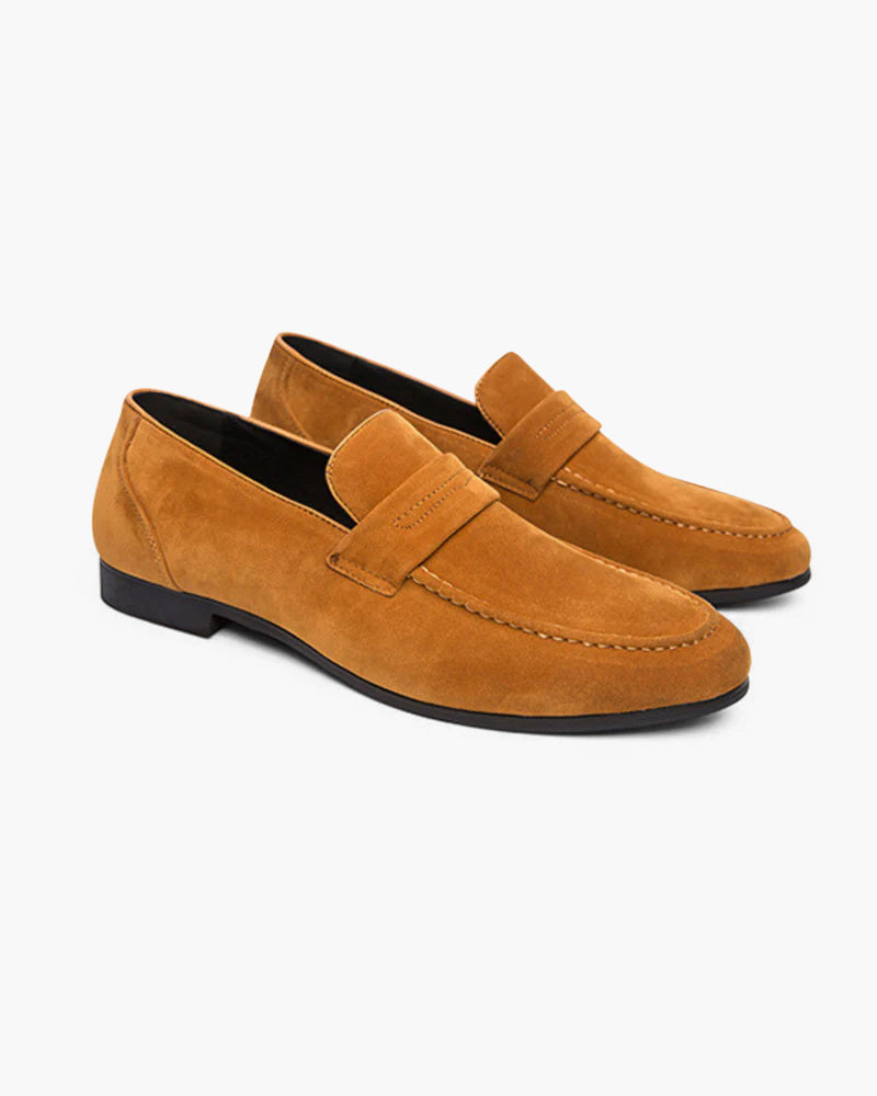 Sapatos Penny de Camurça