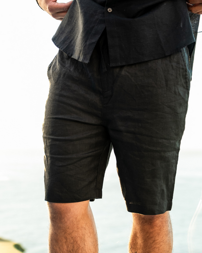 Shorts Casablanca em Linho Natural